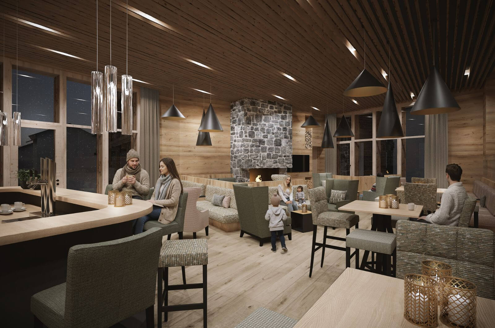 Kaminbar-Familienhotel--an-derSkipiste-Hallenbad-Gorfion-Liechtenstein