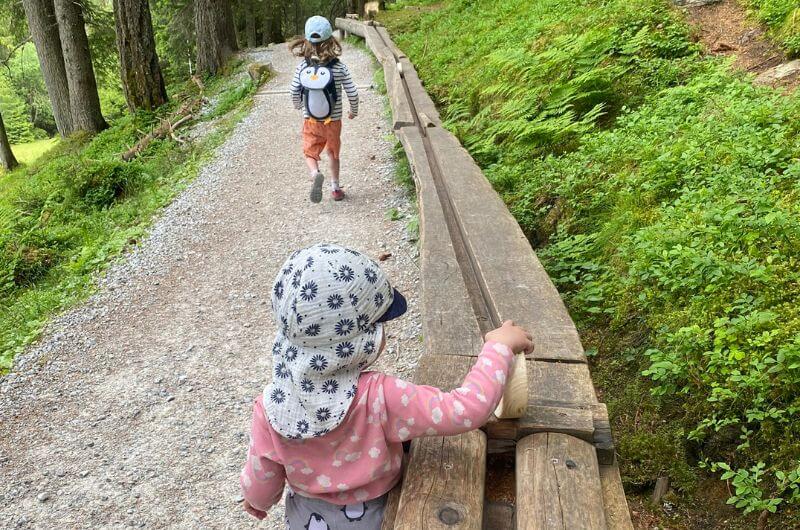 Der Scheibenweg im Wandergebiet Schlick 2000 im Stubaital in Tirol