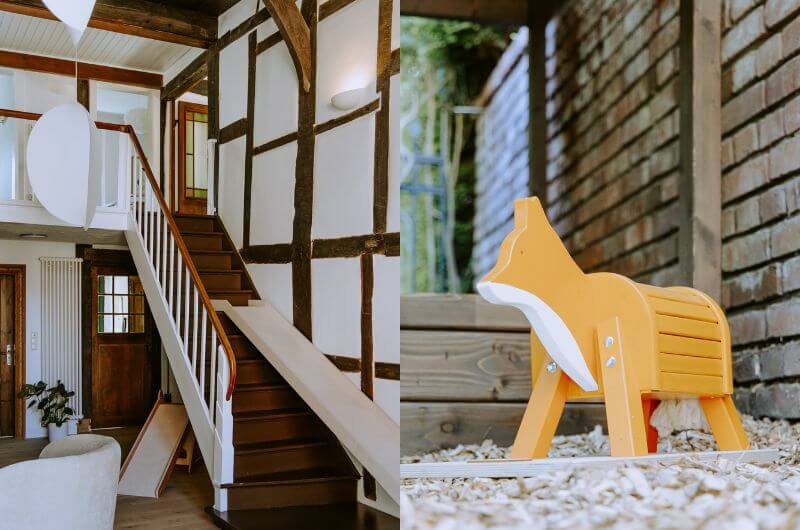Rutsche-Treppe-Ferienwohnung-Rietberg-Urlaub-mit-Kind-Familienurlaub-Fritz-im-Glueck